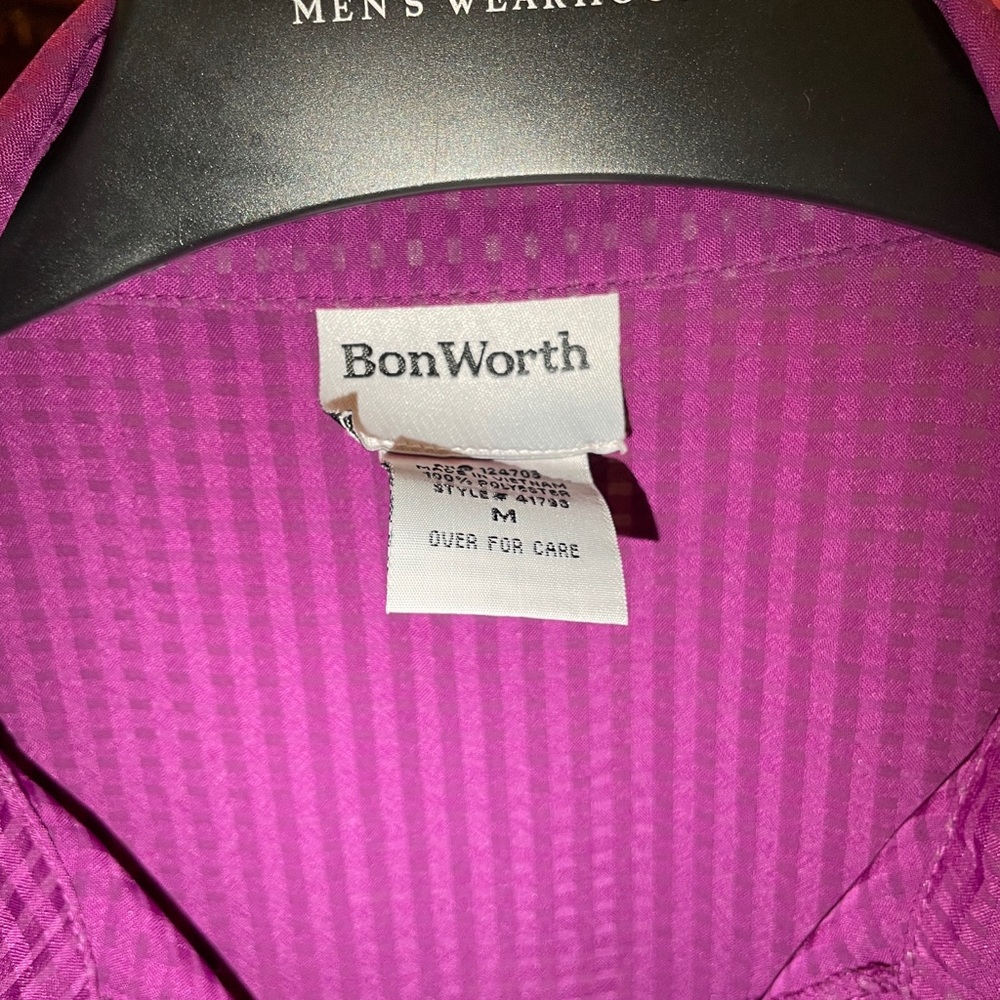 3/$30 BonWorth Vibrant Magenta Shirt